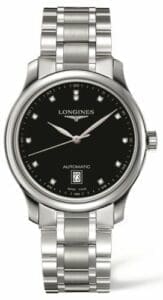 Longines Master Collection Date 38.5 Black Diamond / Bracelet L2.628.4.57.6