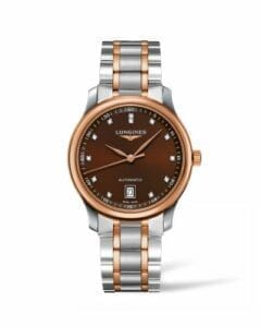 Longines Master Collection Date 38.5 Two Tone Rose / Brown L2.628.5.67.7