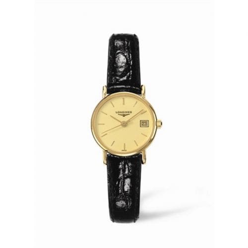 Longines Presence 23.5 Quartz Gold Yellow Stick L7.490.6.32.2