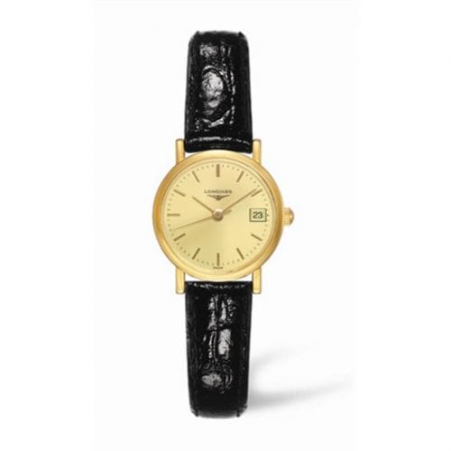 Longines Presence 23.5 Quartz Yellow Gold / Champagne L4.277.6.32.2