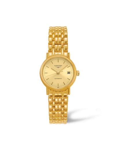 Longines Presence 25.5 Automatic PVD Gold / Champagne / Bracelet L4.321.2.32.8