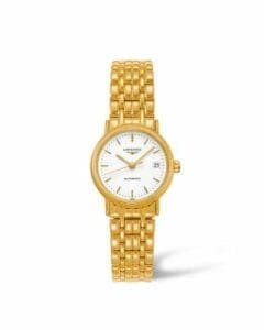 Longines Presence 25.5 Automatic PVD Gold / White / Bracelet L4.321.2.12.8