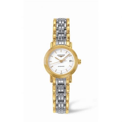 Longines Presence 25.5 Automatic Yellow Stick Bracelet Two Tone L4.221.2.18.7