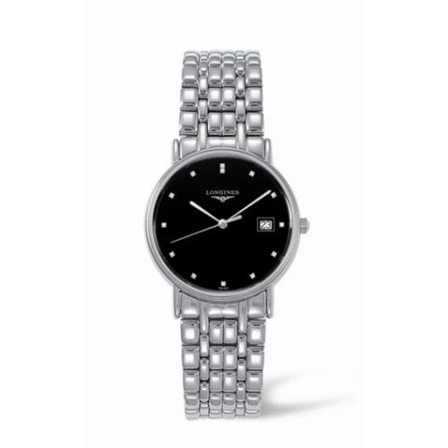 Longines Presence 33 Quartz Stainless Steel Black L4.720.4.97.6