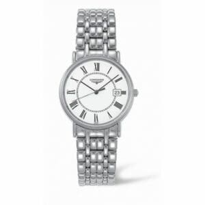 Longines Presence 33 Quartz Stainless Steel Roman Bracelet L4.720.4.11.6