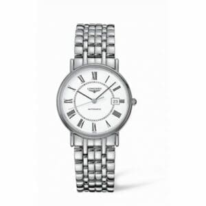Longines Presence 34.5 Automatic Stainless Steel Roman Bracelet L4.721.4.11.6