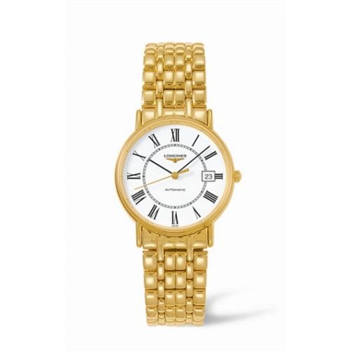Longines Presence 34.5 Automatic Yellow Roman Bracelet L4.721.2.11.8