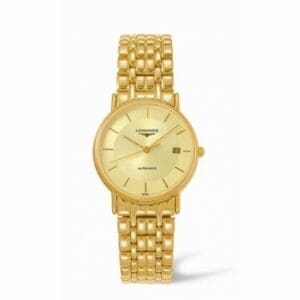 Longines Presence 34.5 Automatic Yellow Stick Yellow Bracelet L4.721.2.42.8