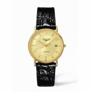 Longines Presence 34.5 Automatic Yellow Stick Yellow L4.721.2.42.2