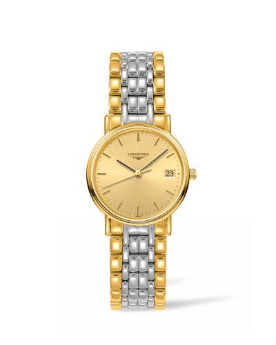 Longines Presence Quartz 30mm PVD Gold / Champagne / Bracelet L4.320.2.32.7