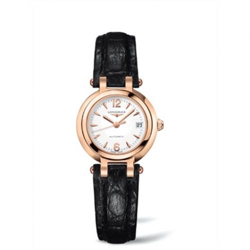 Longines PrimaLuna Automatic 26.5 Pink Gold Leather Arabic L8.111.8.16.2