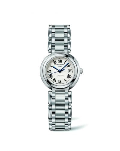 Longines PrimaLuna Automatic 26.5 Stainless Steel / Silver - Roman / Bracelet L8.111.4.71.6