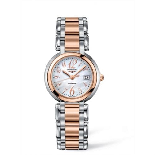 Longines PrimaLuna Automatic 30 Two Tone Pink Funky MOP L8.113.5.83.6