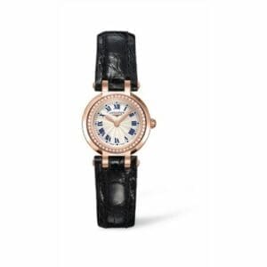 Longines PrimaLuna Quartz 23 Pink Gold Leather Diamond L8.109.9.78.2