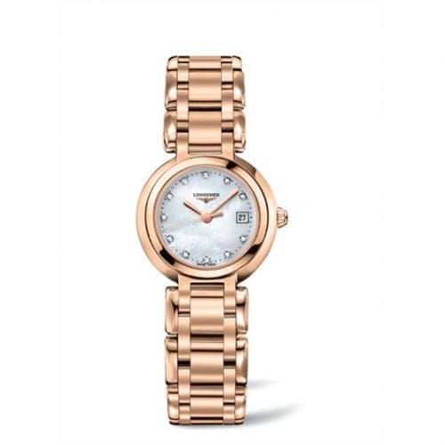 Longines PrimaLuna Quartz 26.5 Pink Gold / MOP / Bracelet L8.110.8.87.6