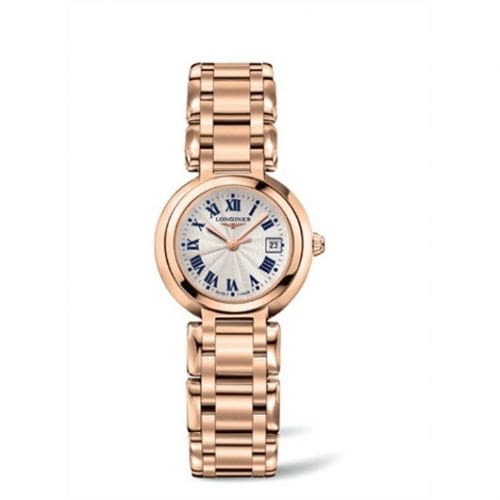 Longines PrimaLuna Quartz 26.5 Pink Gold / Silver - Roman / Bracelet L8.110.8.78.6