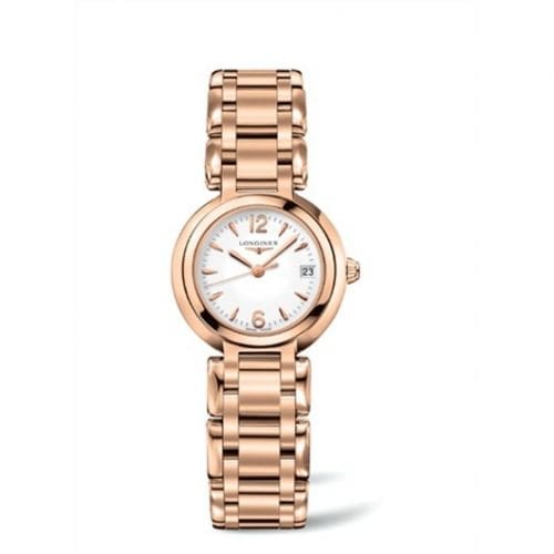 Longines PrimaLuna Quartz 26.5 Pink Gold / White / Bracelet L8.110.8.16.6