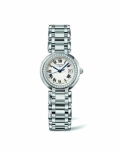 Longines PrimaLuna Quartz 26.5 Stainless Steel / Diamond / Silver - Roman / Bracelet L8.110.0.71.6
