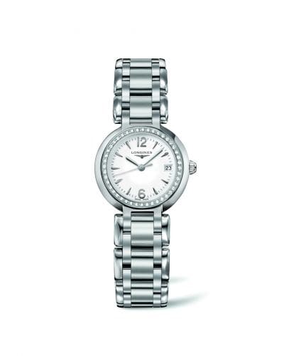 Longines PrimaLuna Quartz 26.5 Stainless Steel / Diamond / White / Bracelet L8.110.0.16.6