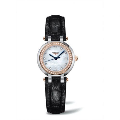 Longines PrimaLuna Quartz 26.5 Stainless Steel / Pink Gold / Diamond / MOP L8.110.5.89.2