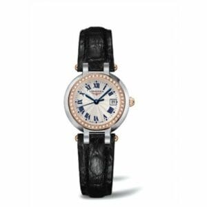 Longines PrimaLuna Quartz 26.5 Stainless Steel / Pink Gold / Diamond / Silver - Roman L8.110.5.79.2