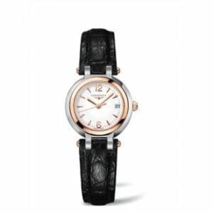 Longines PrimaLuna Quartz 26.5 Stainless Steel / Pink Gold / White L8.110.5.16.2