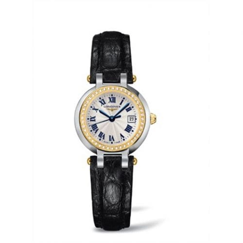 Longines PrimaLuna Quartz 26.5 Stainless Steel / Yellow Gold / Diamond / Silver - Roman L8.110.5.95.2
