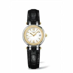Longines PrimaLuna Quartz 26.5 Stainless Steel / Yellow Gold / Diamond / White L8.110.5.94.2