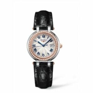 Longines PrimaLuna Quartz 30 Stainless Steel / Pink Gold / Diamond / Silver - Roman L8.112.5.79.2