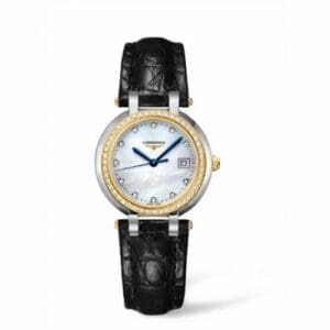 Longines PrimaLuna Quartz 30 Stainless Steel / Yellow Gold / Diamond / MOP L8.112.5.97.2
