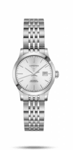Longines Record 30mm Stainless Steel / Silver / Bracelet L2.321.4.72.6