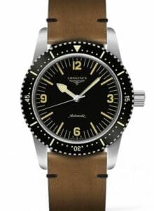 Longines Skin Diver Stainless Steel / Black / Calf L2.822.4.56.2