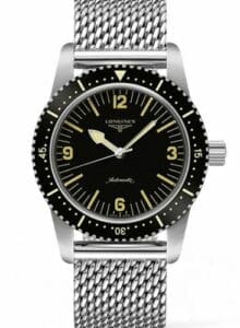Longines Skin Diver Stainless Steel / Black / Milanese L2.822.4.56.6