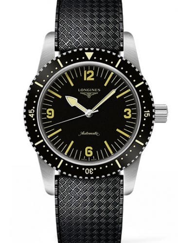 Longines Skin Diver Stainless Steel / Black / Rubber L2.822.4.56.9