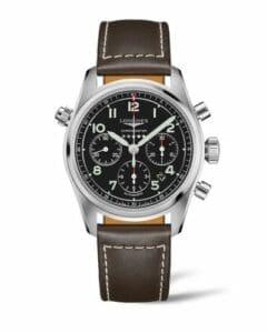 Longines Spirit Chronograph 42 Black / Strap L3.820.4.53.0