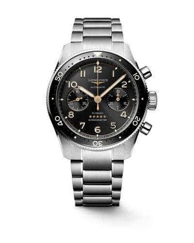 Longines Spirit Flyback 42 Stainless Steel / Black / Bracelet L3.821.4.53.6