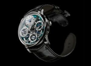 MB&F Legacy Machine Perpetual Titanium / Green 03.TL.G