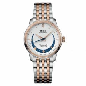 Mido Baroncelli Heritage Smiling Moon 33 Stainless Steel - Rose Gold / White M027.207.22.010.01