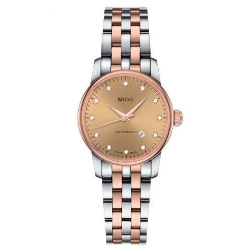 Mido Baroncelli Tradition Lady Stainless Steel - Rose Gold / Bronze / Bracelet M7600.9.67.1