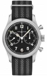 Montblanc 1858 Automatic Chronograph Stainless Steel / Black / NATO 117835