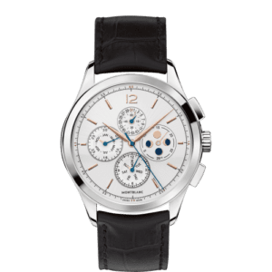 Montblanc Heritage Chronometrie Chronograph Annual Calendar Stainless Steel / Silver / Alligator 114875