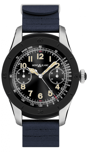 Montblanc Summit Stainless Steel / PVD Bezel / Blue Rubber 117546