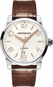 Montblanc TimeWalker Date Automatic 4810 42 Silver / Red Gold Numerals 101550