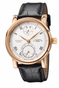 Mühle Glashütte Robert Mühle Auf/Ab GOLD White / Strap M1-11-25-LB
