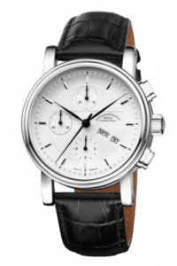 Mühle Glashütte Teutonia II Chronograph Silver / Strap M1-30-95-LB