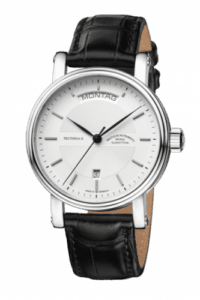 Mühle Glashütte Teutonia II Tag/Datum Silver / Strap M1-33-65-LB