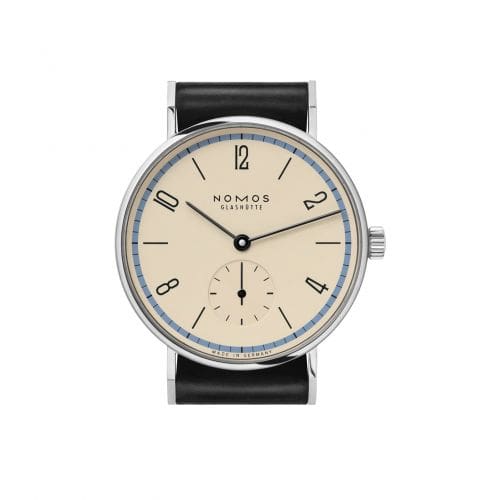 Nomos Glashütte Tangente 33 A Century of Bauhaus Blue 122.S1