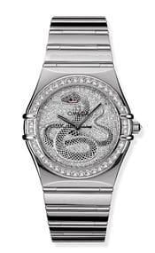 Omega Constellation Automatic 35.5 '95 White Gold / Year of the Snake 1900.40.51