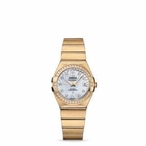 Omega Constellation Co-Axial 27 Brushed Yellow Gold / Diamond / MOP Supernova 123.55.27.20.55.002