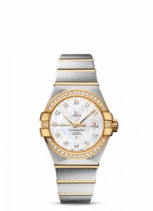 Omega Constellation Co-Axial 31 Stainless Steel / Yellow Gold / Diamond / MOP 123.25.31.20.55.003